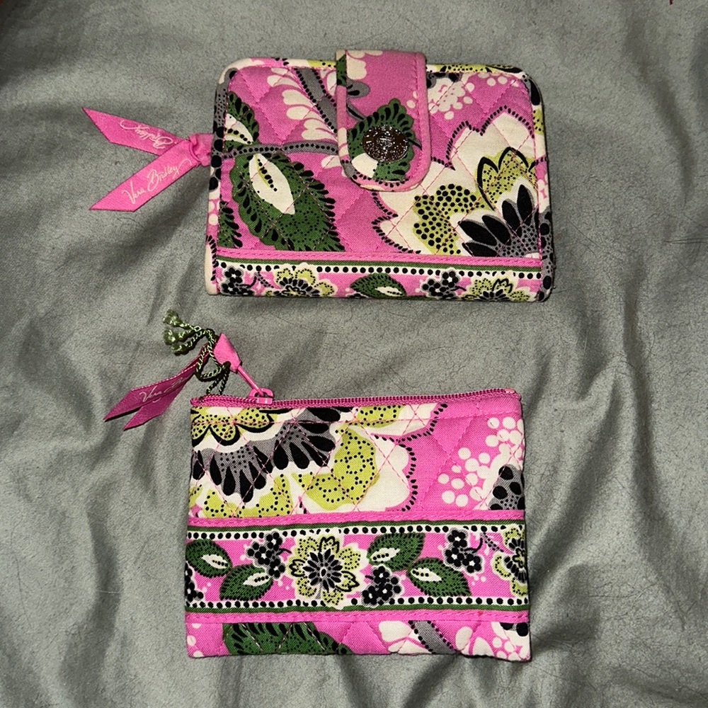 VERA BRADLEY WALLET + COIN PURSE
